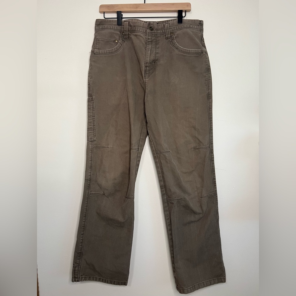 Eddie Bauer utility pants 38x30 cotton brown workwear outdoor gorpcore